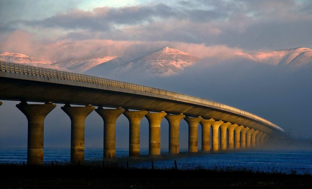 The Clackmannanshire bridge to ochils