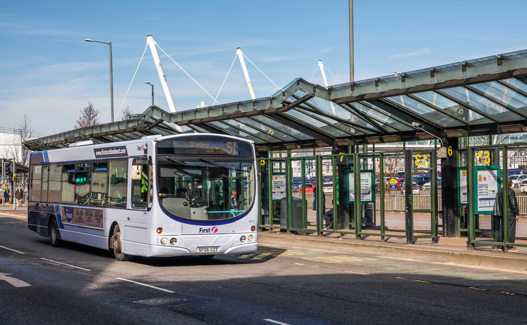 Bus at stirling bus station